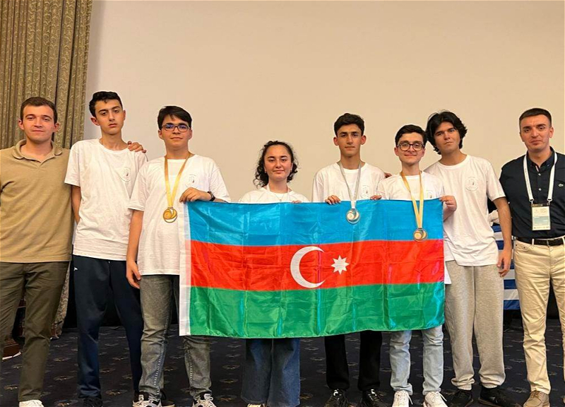 Азербайджанские школьники завоевали 1 серебряную и 2 бронзовые медали на 41-й Балканской олимпиаде по математике - ФОТО